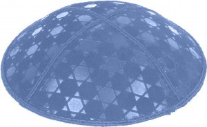 Wedgewood Blind Embossed Star of David Kippah without trim