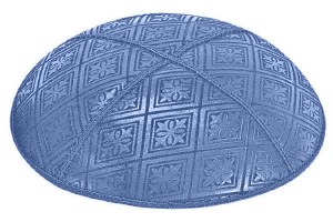 Wedgewood Blind Embossed Tiled Kippah without Trim