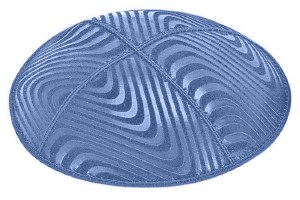 Wedgewood Blind Embossed Waves Kippah