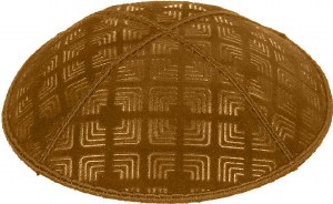 Luggage Blind Embossed Kippah without trim