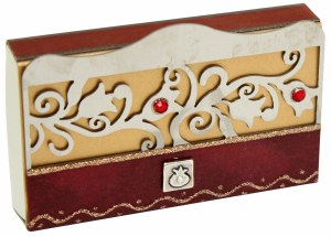 Match Box Large Lazer Cut Red