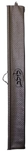 Lulav Holder Vinyl Taupe Weave Design with Black Embroidery Circle Style