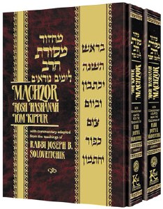 Machzor Mesoras HaRav 2 Volume Set - Rosh Hashanah and Yom Kippur
