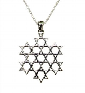 Silver Web Of Star Necklace #MJB624BC