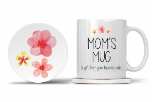 Mom Mug with Matching Coaster Mom's Mug A Gift From Your Favorite Child. I Know You Love Me Best:) 11oz