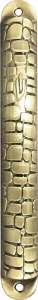 Mezuzah Case Stone Wall Design Brass 12cm