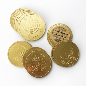 Belgian Milk Chocolate Chanukah Gelt Medallion