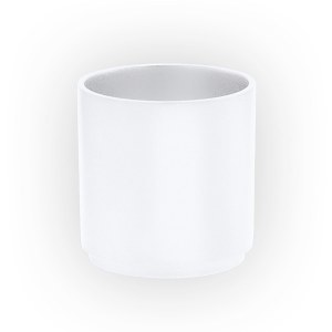 Yair Emanuel Anodized Aluminum Tea Light Single Candle Holder Modular Stackable White