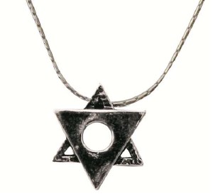 Silver Star Of David Necklace #NDN2035-300