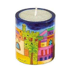 Yair Emanuel Memorial Candle Holder Jerusalem View