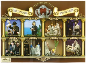 Sukkah Poster Tshuva Tefillah Tzedakah