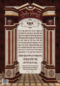 Laminated Sukkah Poster Seder Netillas Lulav