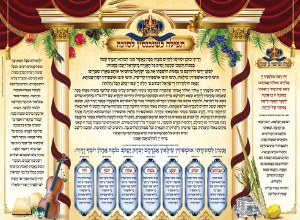 Laminated Sukkah Poster Tefillas Sukkah