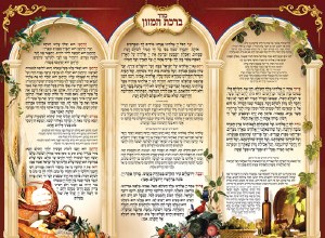 Laminated Sukkah Poster Birchas Hamazon