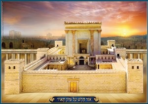Laminated Sukkah Poster Bais Hamikdash