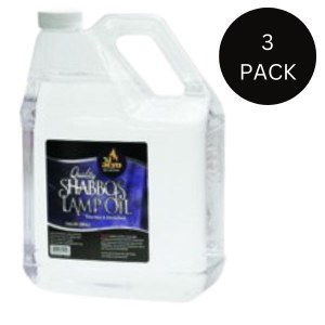 Shabbos Lamp Oil Smokeless Liquid Paraffin Clear 1 Gallon 3 Pack