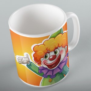 Mishloach Manos Mug Clown Design 11oz