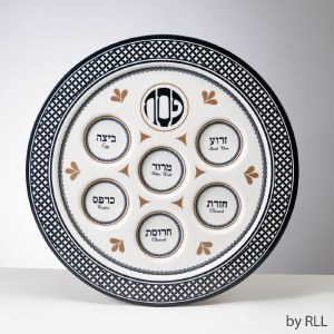 "Seder Traditions" Melamine Seder Plate