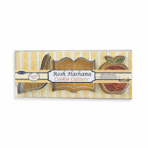 Cookie Cutters 3 Assorted Metal Rosh Hashanah Shapes