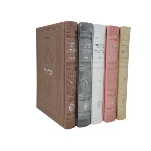 Machzor Eis Ratzon 5 Volume Slipcase Set Faux Leather Margalit Design Multi Color Edut Mizrach