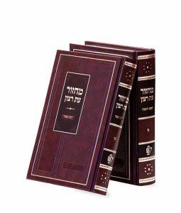 Machzor Eis Ratzon 2 Volume Set Sky Design Brown Sefard [Hardcover]