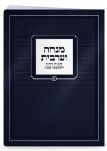 Mincha Maariv Large Size Gold Embossed Cover Design Ashkenaz Blue [Paperback]