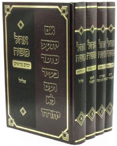 Ohel Moshe Yomim Noraim Hebrew 4 Volume Set [Hardcover]