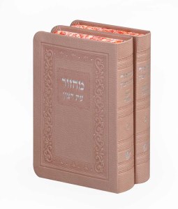 Machzor Eis Ratzon 2 Volume Set Faux Leather Rimon Design Ksafsaf Sefard