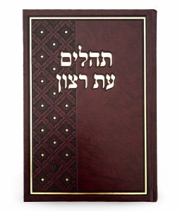 Tehillim Eis Ratzon Sky Large Size Brown [Hardcover]