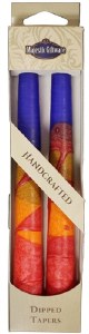 Safed Taper Candles 2 Pack 10" - Harmony Blue