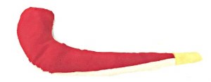 Plush Shofar Toy Red and White