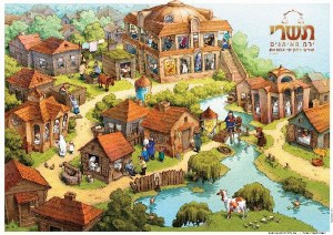 Tishrei Mitzvos  Laminated Sukkah Poster