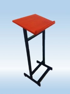 Non Adjustable Shtender Wood and Metal Full Size Podium