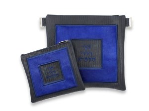 Leather Tallis and Tefillin Bag Set Fur and Exotic Leather Design Style #506H Standard Size