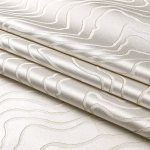 Jacquard Tablecloth Gold Ripple Pattern 70" x 180"