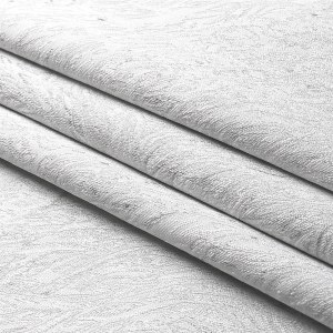 Jacquard Tablecloth White Circle Swirl Pattern 54" x 72"