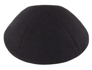 iKippah 4 Part Terylene Black Size 8