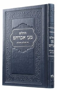 Magen Abraham Leather Tehillim Hebrew Small Size Blue Edut Mizrach