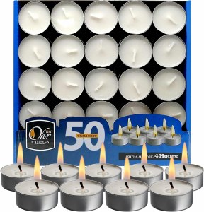 Tea Lights 4 Hour Burntime 50 Pack