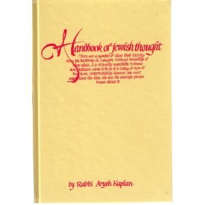 The Handbook of Jewish Thought Volume 1 [Hardcover]