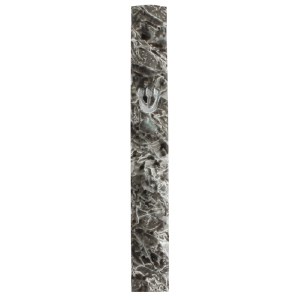 Polyresin Mezuzah Case Marble Stone Design Dark Gray 12cm