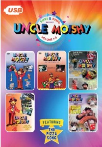 Uncle Moishy Video Collection Volumes 1 - 5 USB