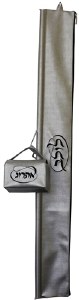 Lulav and Esrog Box Holders Set Vinyl with Handles Silver with Black Embroidery Circle Style