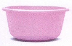 Wash Bowl Plastic Light Pink