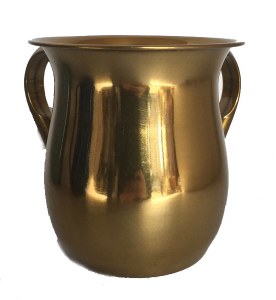 Wash Cup Gold Metallic Metal