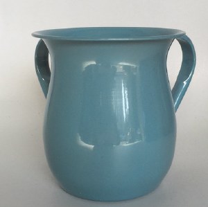 Wash Cup Light Blue Metallic Metal