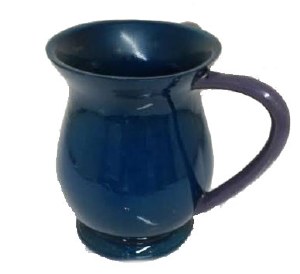 Wash Cup Acrylic Dark Blue with Navy Blue Handles