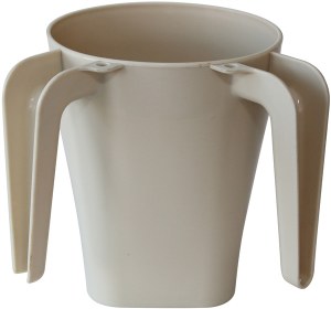 Plastic Wash Cup Beige 5.5"