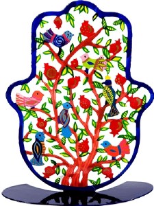 Standing Hamsa Pomegranate YE