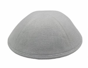 Yarmulka Cotton Light Gray Size 5